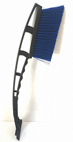 Щетка-скребок от снега № 43 черно-синяя 1/72 шт